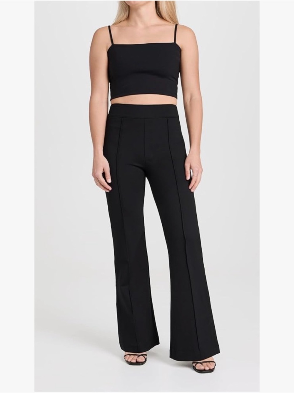 SPANX Black Hi-Rise Flare Pant